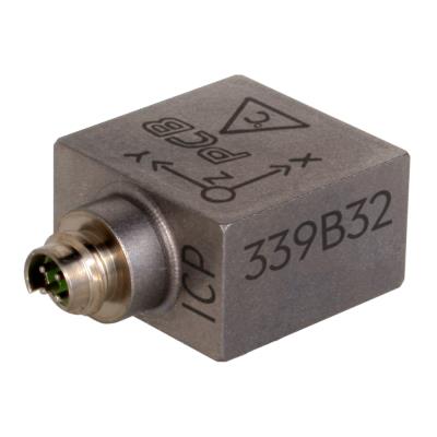 uht-12™, icp® accelerometer, low-profile, 10 mv/g, 2 to 10k hz, titanium housing, mini 4-pin connector, low temperature coefficient ltc , +325f temp rating, lp filter